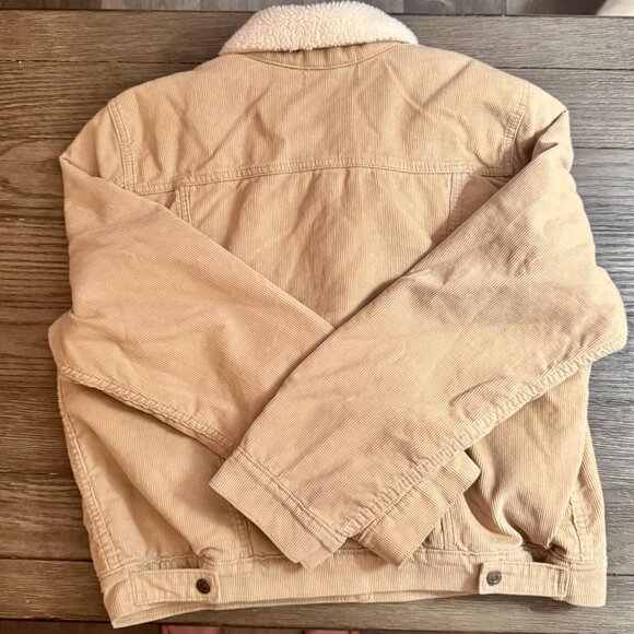 Levi’s Original Sherpa Corduroy Trucker Jacket • Safari Tan • Size L • NWT - Picture 16 of 16
